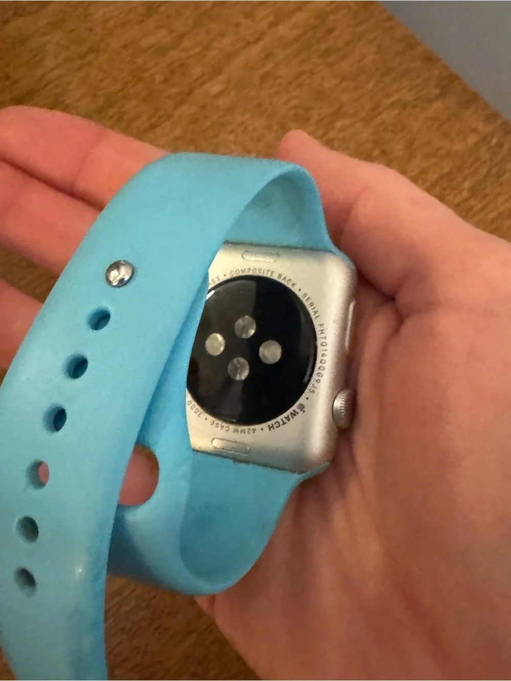 Apple Watch 1st Gen 42mm Silver Aluminum + Charger